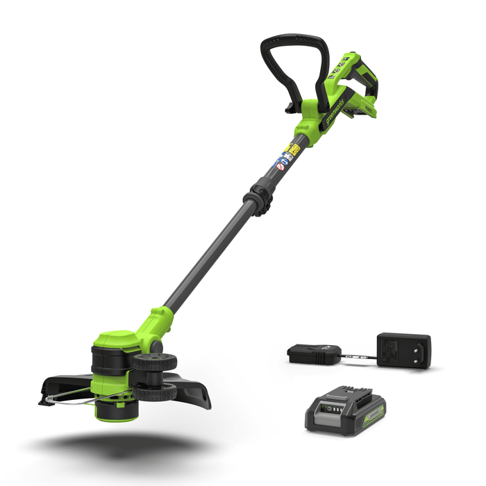 24V Cordless Grass Trimmer 30cm with 2Ah Battery & Charger