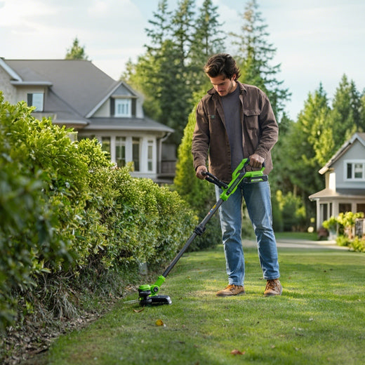 24V Cordless Grass Trimmer 30cm with 2Ah Battery & Charger