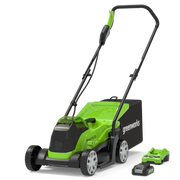 24V Cordless Lawn Mower 33cm with 2Ah Battery & Charger